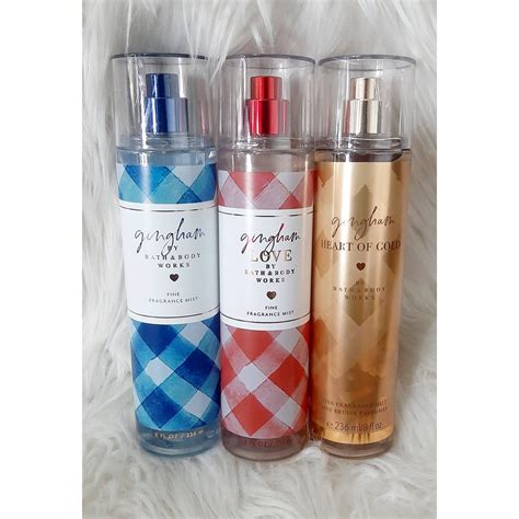 gingham scent bath and body works